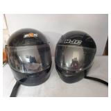2 motorcycle helmets M2R no size & HJC size L/XL