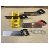 5pc MITER BOX & BACK SAW Assortment