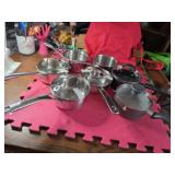 Lot of 7 misc small pots almost new