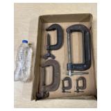 5pc ASSORTED HD METAL C- CLAMPS - 1ï¿½ 3ï¿½ 6ï¿½ sizes
