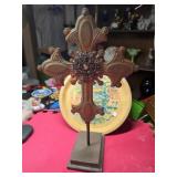 18' copper statue cross