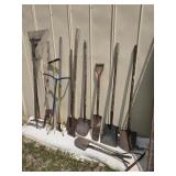 Large lot of yard tools
