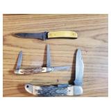 3 PC 2 Schrade Uncle Henry knives and 1not
