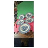 50s- 70s curry Washington birthdays plates salad