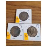 UNC Kennedy Half Dollars - 1980D, 1982D, 1996D