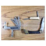 3 pocket knives