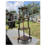 Montgomery ward vintage wood rack w/ 4 shelves