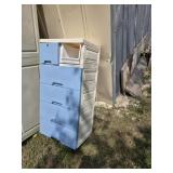 Rubbermates style three drawer storage cabinet