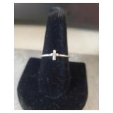James Avery Sterling Silver 925 Cross Ring size9.5
