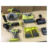 18v RYOBI Battery Powered Multi-Tool Set
