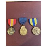 3 US Military Medal from the 1970's