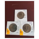 UNC Kennedy Half Dollars - 1989P, 1977D, 1993P