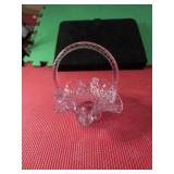 Vintage Fenton miniature glass basket