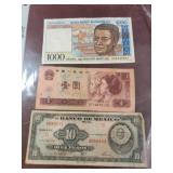 Lot of 3 Foreign Currency