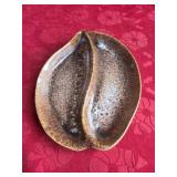 Vtg oval stoneware