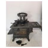 Antique Crescent Cast Iron toy Stove/miniature