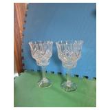 A design lead crystal candle stand by Shannon