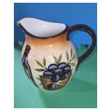 Hand painted pitcher by brsu rivage  8' tall