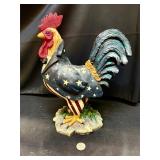 Patriotic chicken sculpture 13ï¿½