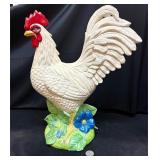 Large ceramic rooster chicken sculpture 16ï¿½