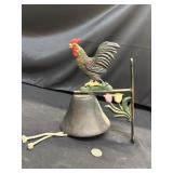 Cast Iron chicken dinner bell 9ï¿½