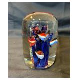 Art Glass Fish Tank Aquarium Paperweight 4'
