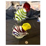 1970s MURANO Italian Art Glass Double Fish 12ï¿½