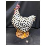 14ï¿½ Sakura Warren Kimble Rooster Cookie Jar