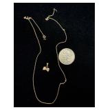 14k chain .5g 10k pendant .2g READ