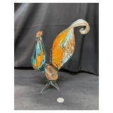 vintage hand-blown Murano glass rooster 11ï¿½