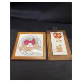 Lot of 2 chicken hot tiles