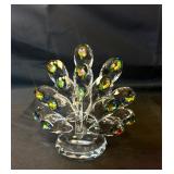 Art glass peacock 4ï¿½