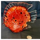 6ï¿½ x 8ï¿½ art Glass fish Orange