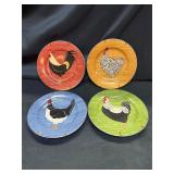8ï¿½ Lot of 4 chicken plates