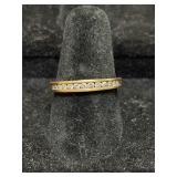 10k gold and diamond ring sz 6.5 1.67g