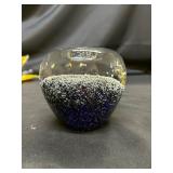 Large glass paperweight/candle holder/ vase 4ï¿½