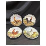 8ï¿½ Lot of 4 chicken plates