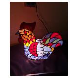 13ï¿½ long stained glass rooster/chicken