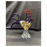 9 1/2ï¿½ Murano art glass rooster