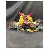 Lot of 2 chicken figurines 8ï¿½ x 9ï¿½