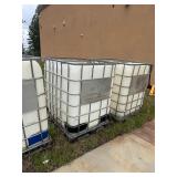 Caged IBC Tank