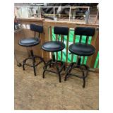 Set a 3 black stools