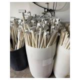 Large barrel of PVC pipe
