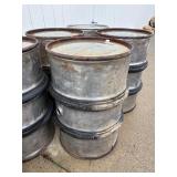 55 gallon Coca-Cola metal barrel