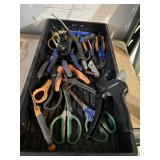 Tray of Trimmers, Scissors, Cutters
