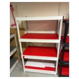 4 tear shelf portable white