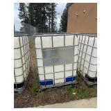 Caged IBC Tank