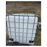 Caged IBC Tank