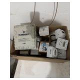 Large lot of timers, thermostats, controller
