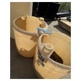 Pair of large plastic bucket/bins